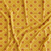 Mustered Yellow Digital Printed Fabric For Lehenga Manufacturer India
